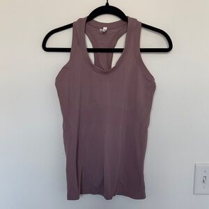 Athleta Mauve Fitted Racerback Athletic Tank Top - Size S